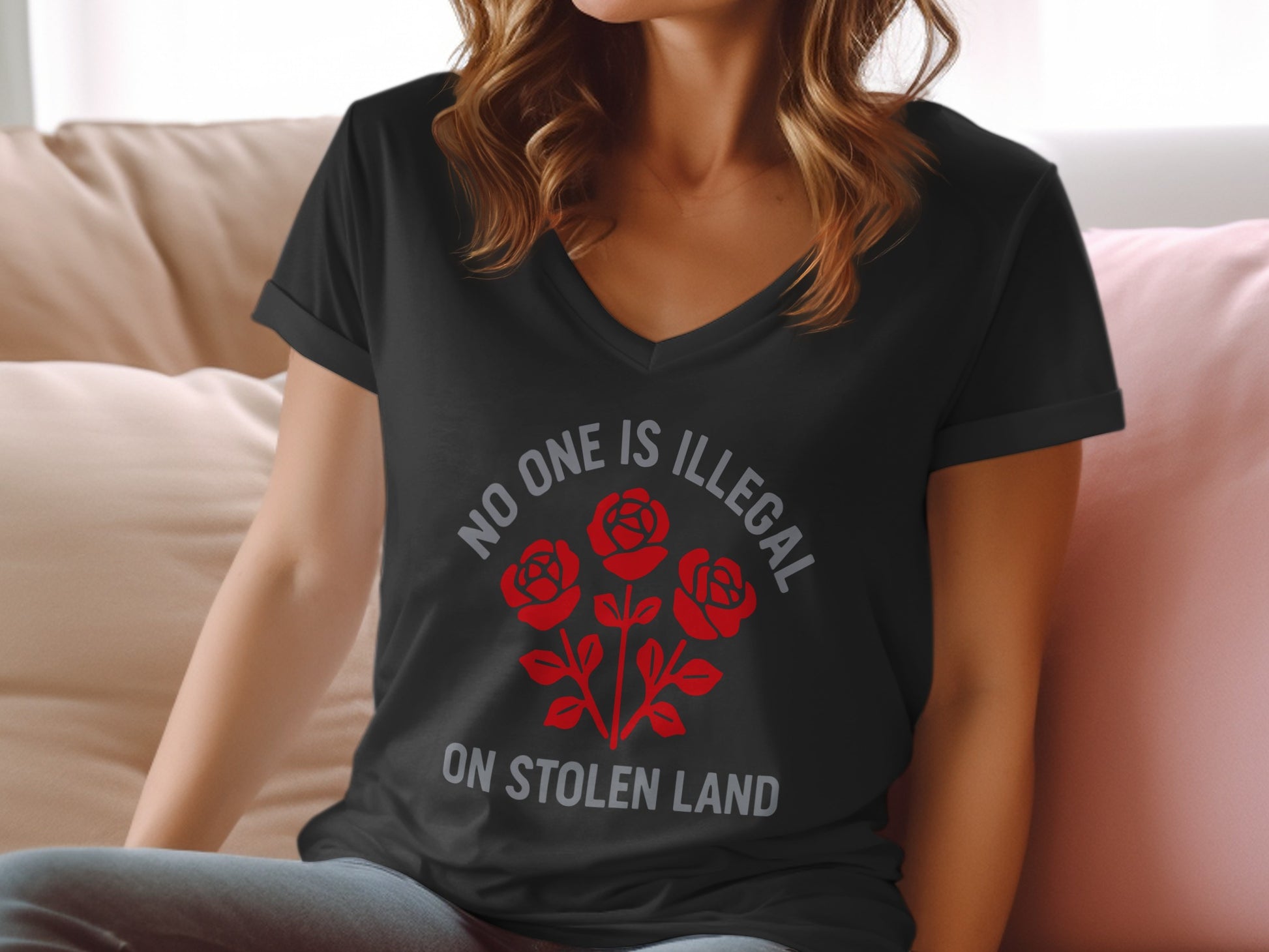 No One Is Illegal On Stolen Land T-Shirt product