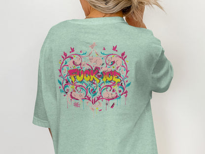 Colorful Graphic Statement T-Shirt for Casual Wear