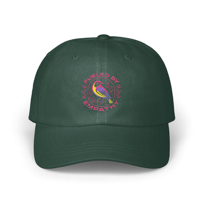 Fueled by Empathy Green Hat with Bird Embroidery product
