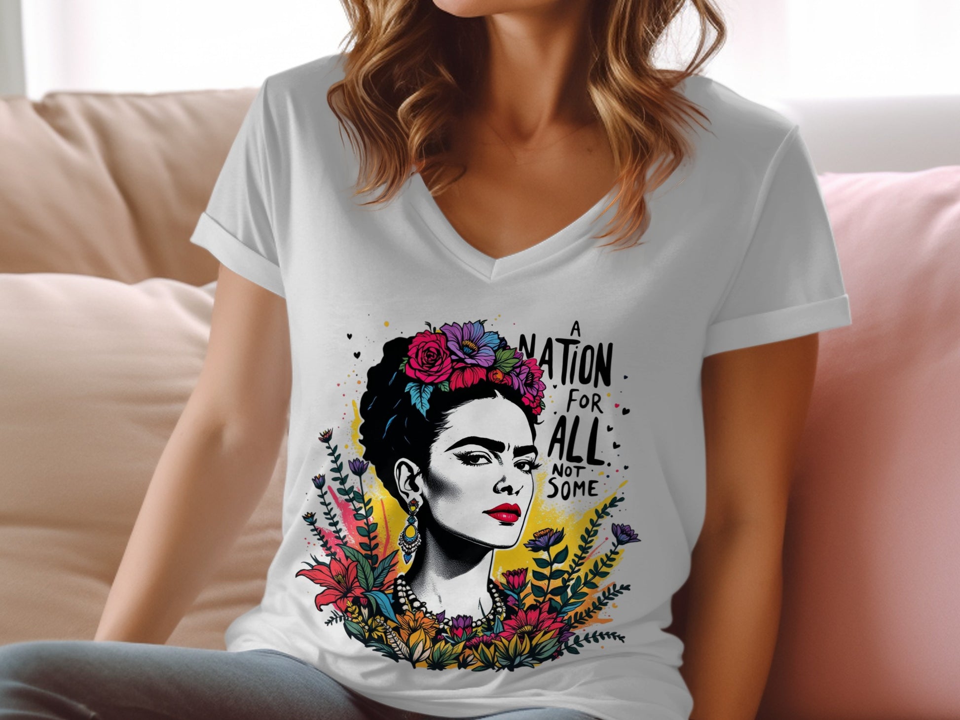 A Nation for All Not Some Vibrant Graphic T-Shirt