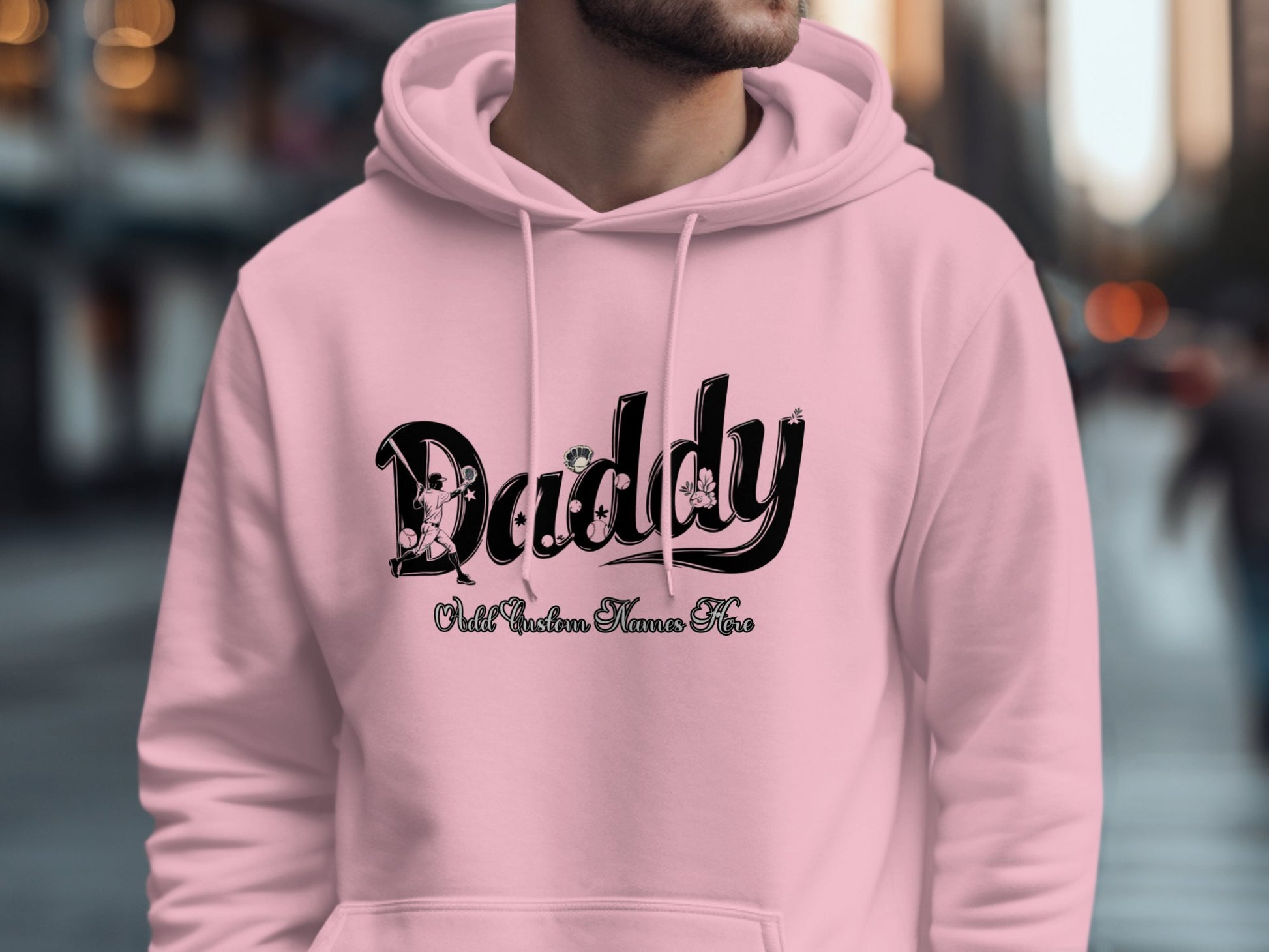 Daddy Wild Flower Theme Hoodie product type