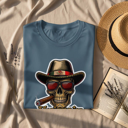 Cool Skeleton Cowboy Smoking Cigar Shirt product type