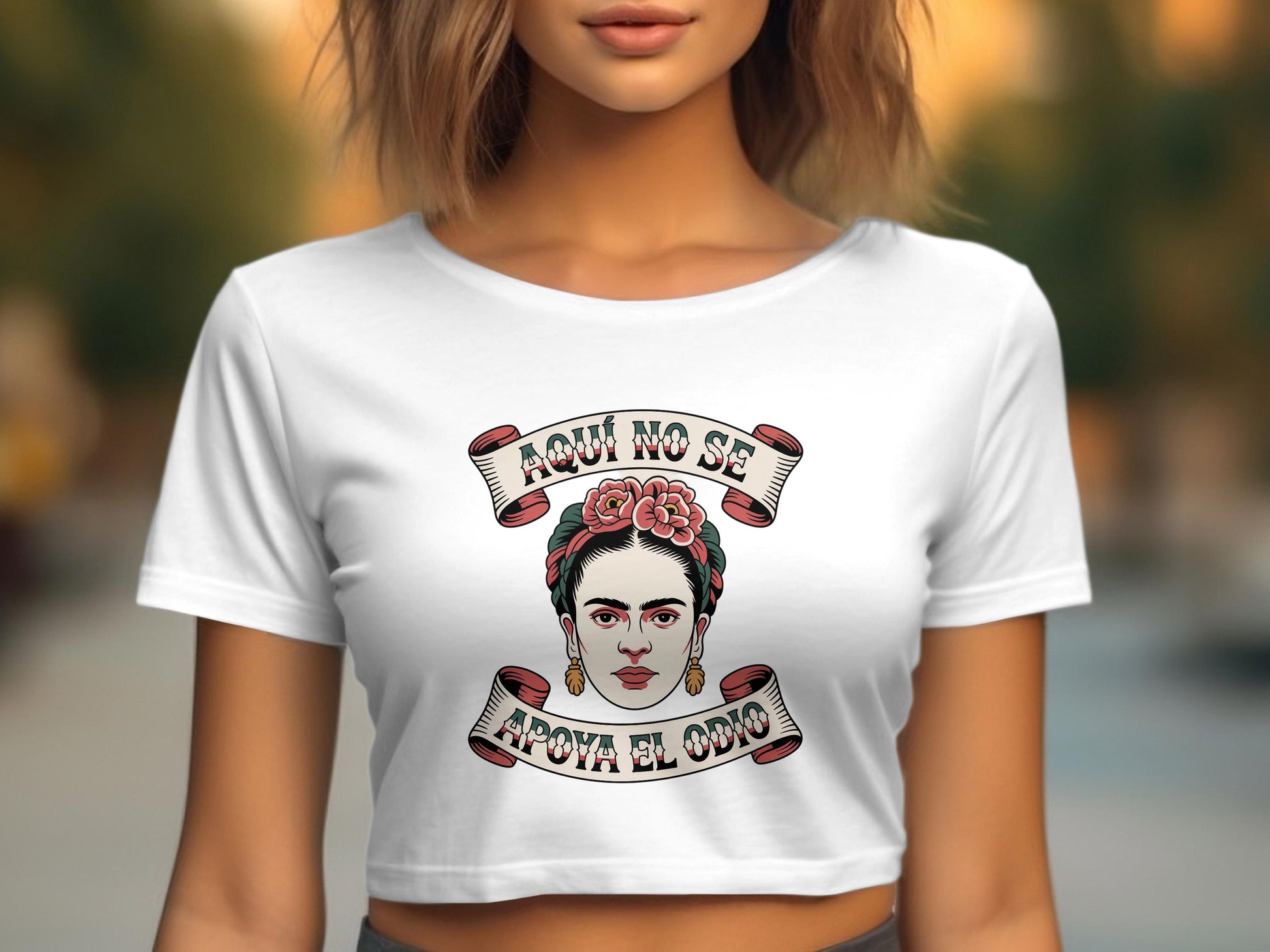 Aqui No Se Aposa El Odio Graphic Crop Top product