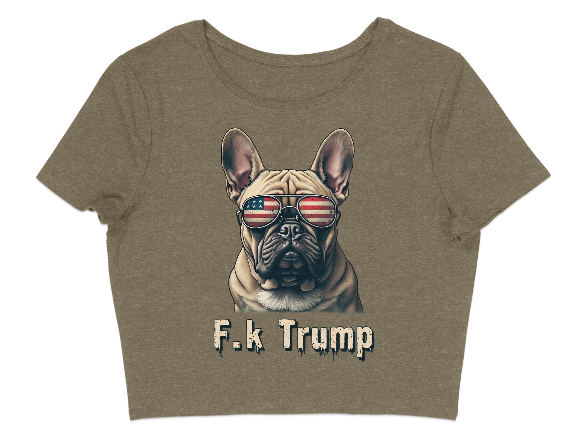 Bulldog Wearing American Flag Sunglasses T-shirt product