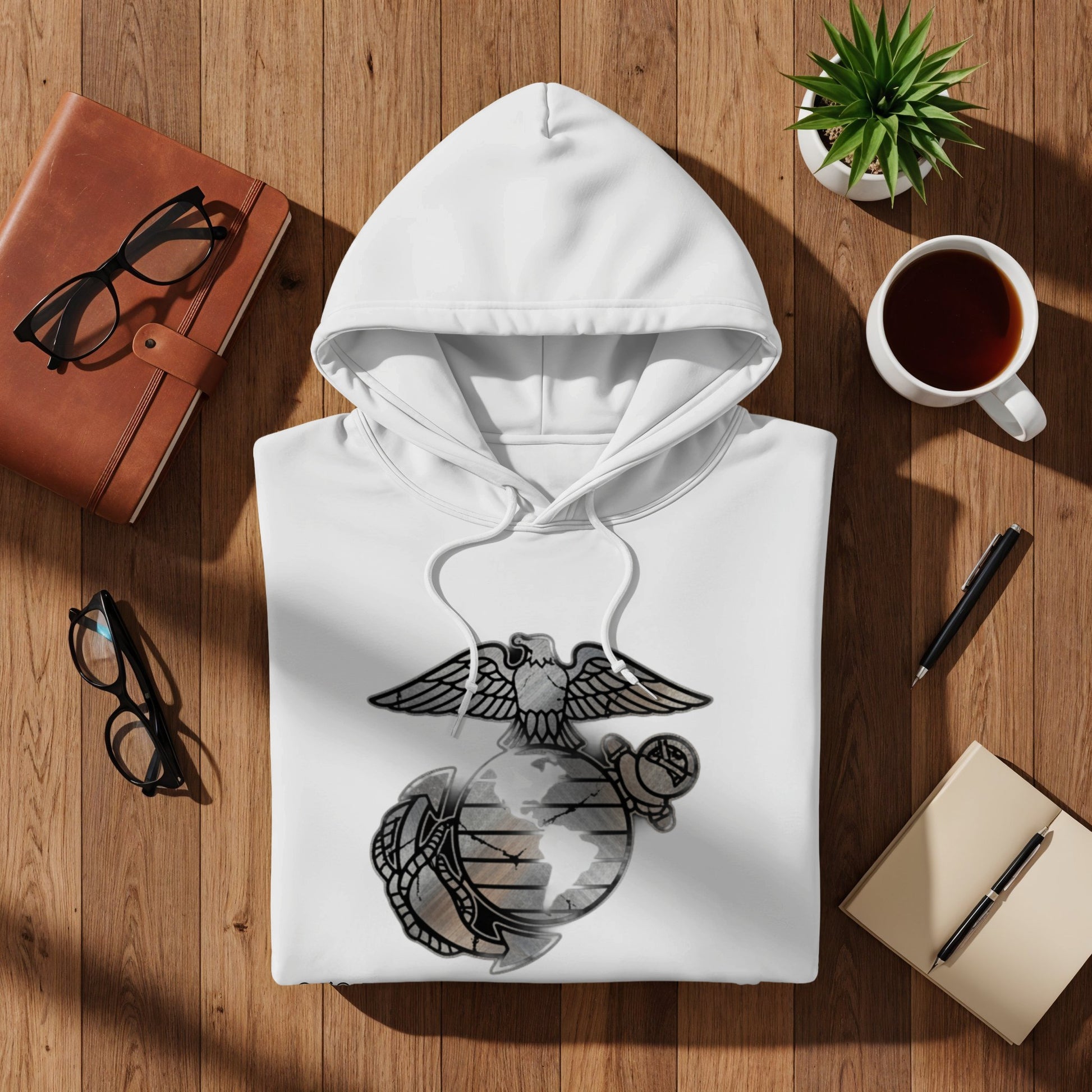 Epitome of Style US Marine Corps Globe and Anchor Hoodie