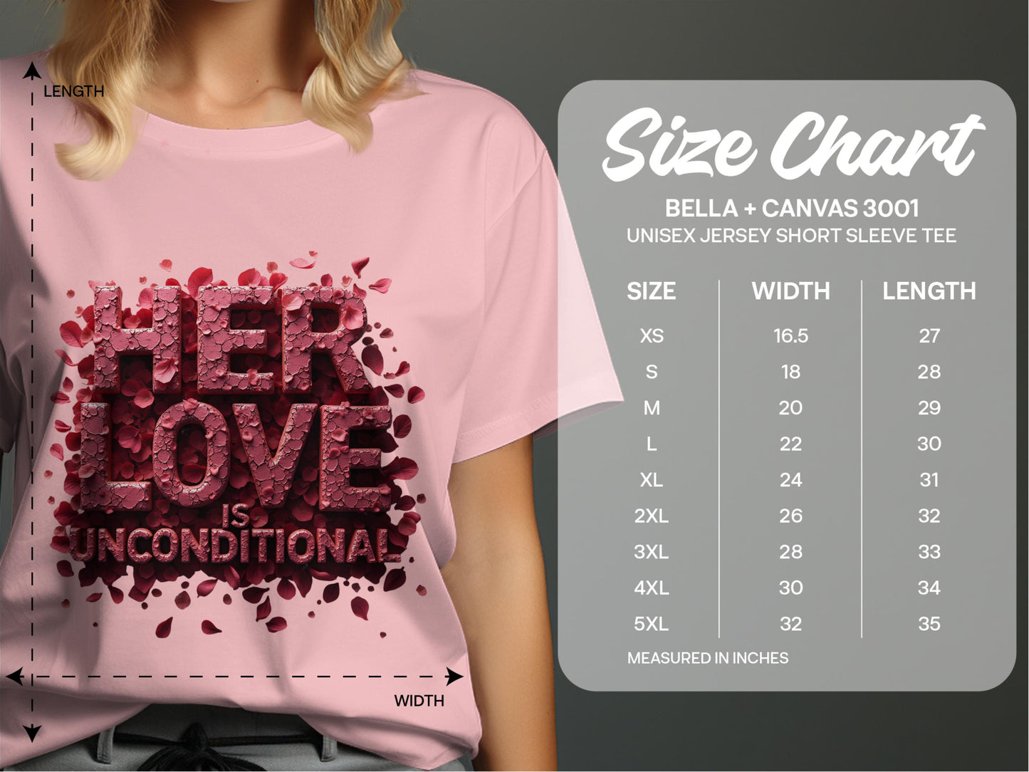Her Love is Unconditional Design Shirt Product