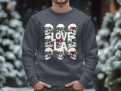 Love LA Skull Design Sweatshirt Product