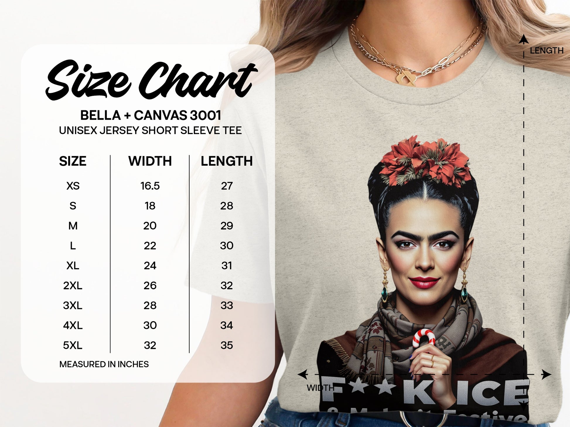 Frida Inspired Unisex Jersey Short Sleeve Tee