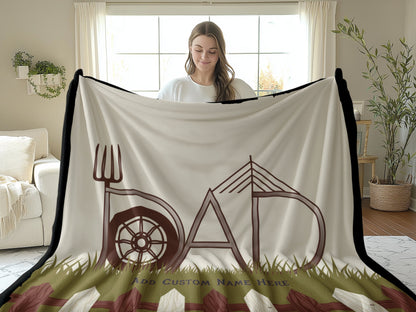 Customizable Dad Design Blanket product type