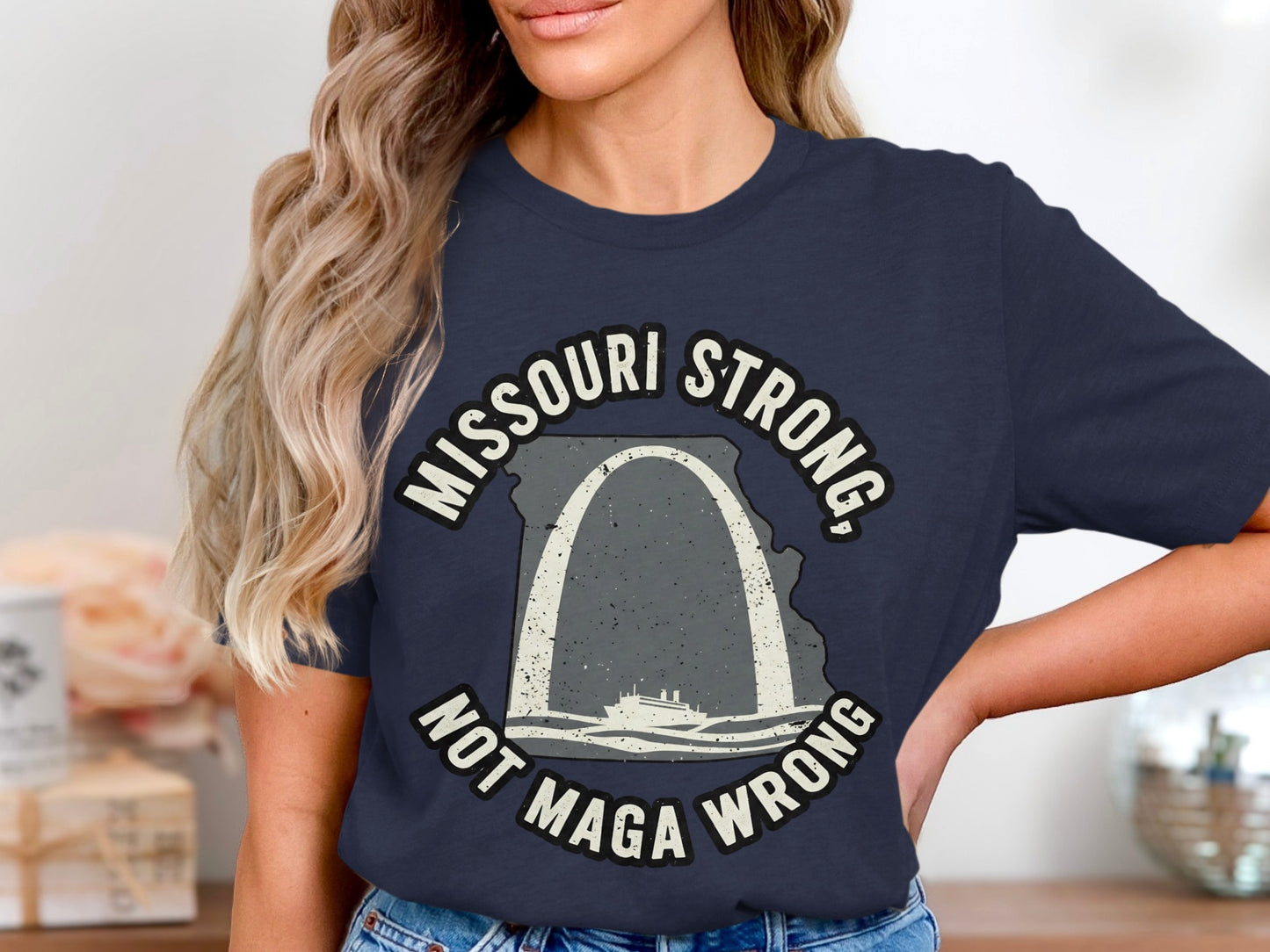 Missouri Strong Not Maga Wrong Graphic Tee product