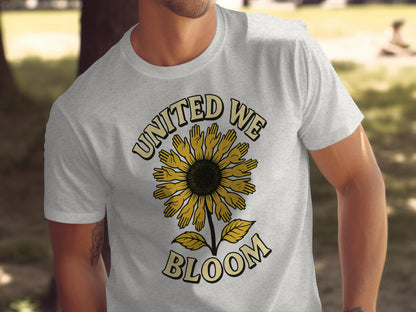 United We Bloom Sunflower Hands Graphic T-Shirt product