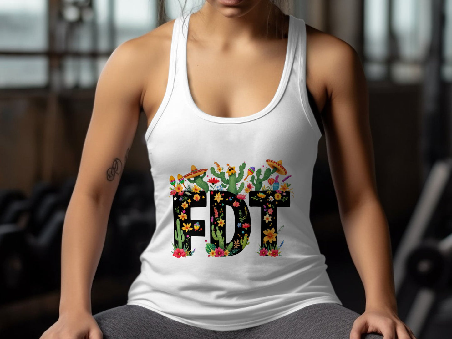 Floral Letters EDT Women's Tank Top product