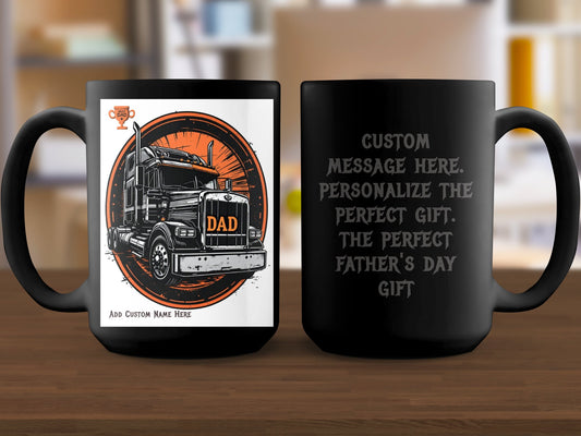Custom Father's Day Mug with Truck Design product type