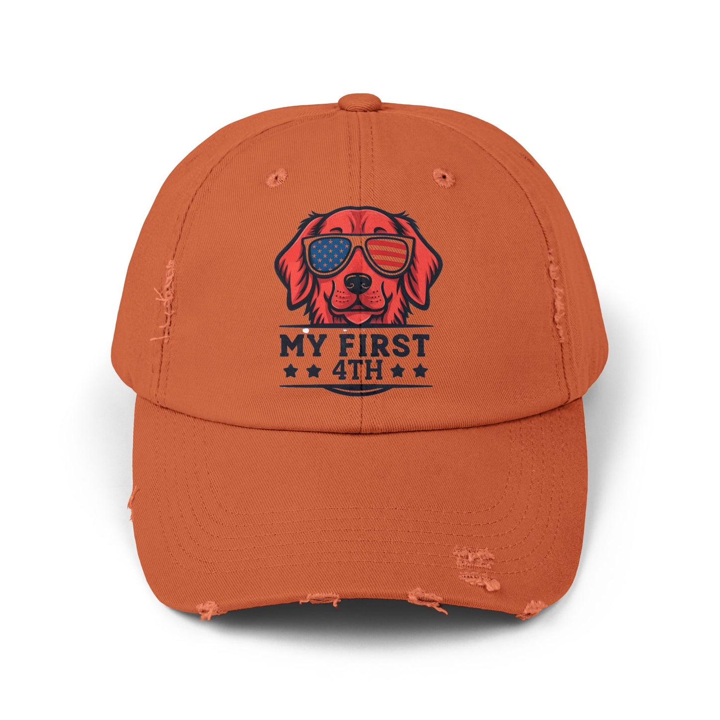 My First 4th Unisex Distressed Cap - Perfect for July 4th Celebrations