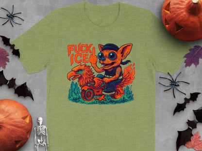 Unique Fuck Ice Funny Halloween Green Shirt product type