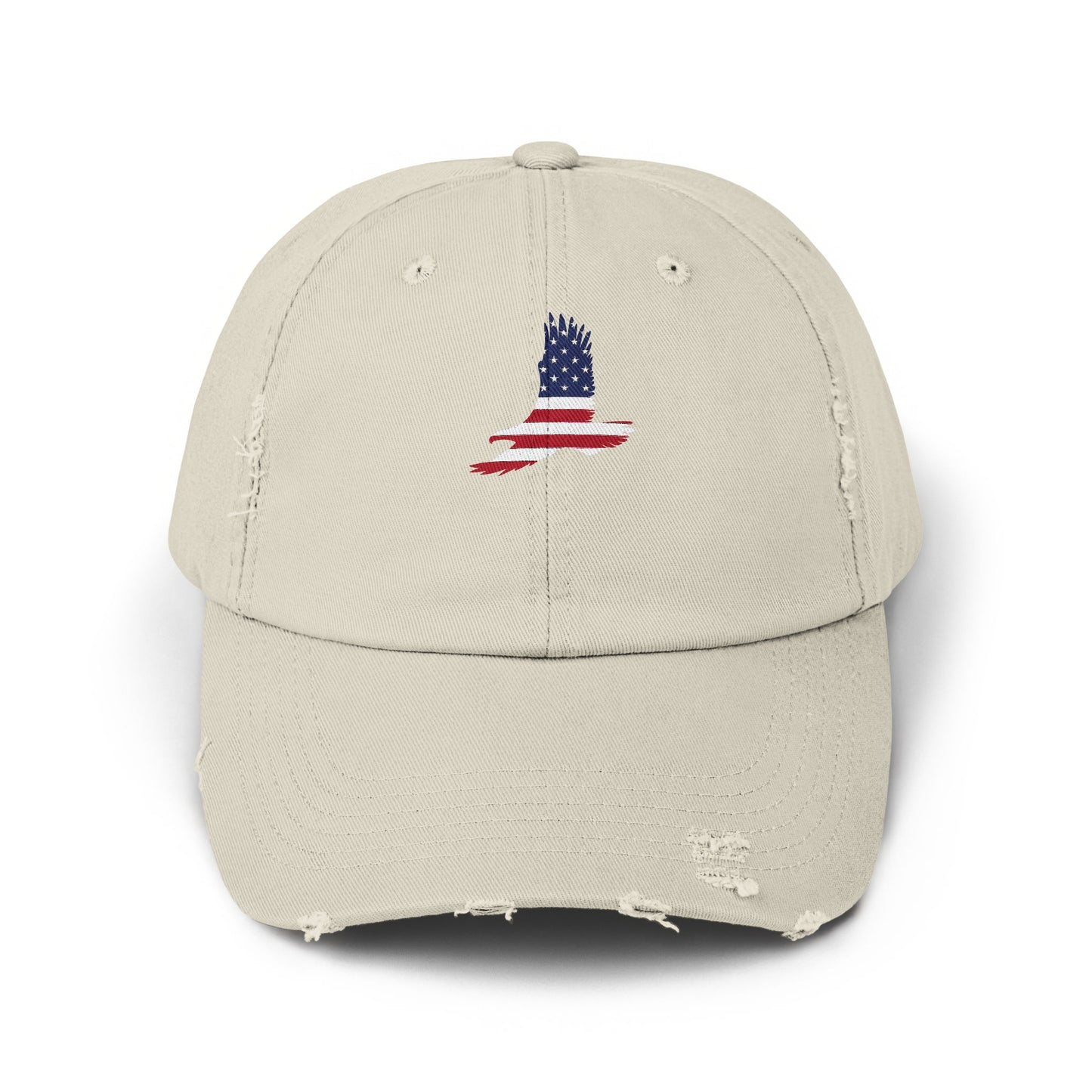 Distressed Patriotic American Flag Dad Hat product type