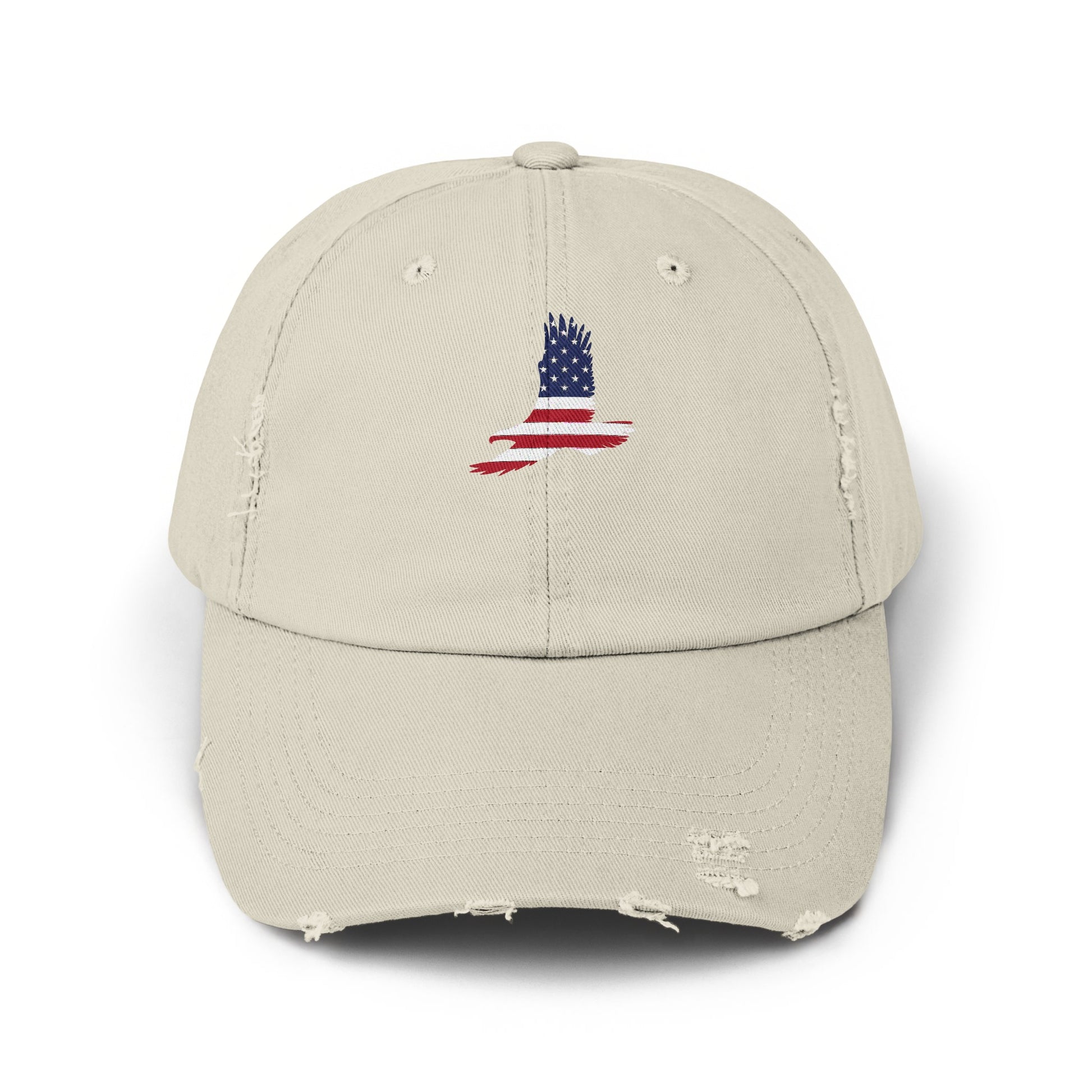 Distressed Patriotic American Flag Dad Hat product type