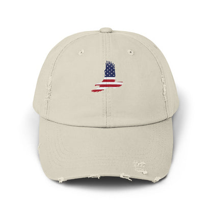 Distressed Patriotic American Flag Dad Hat product type