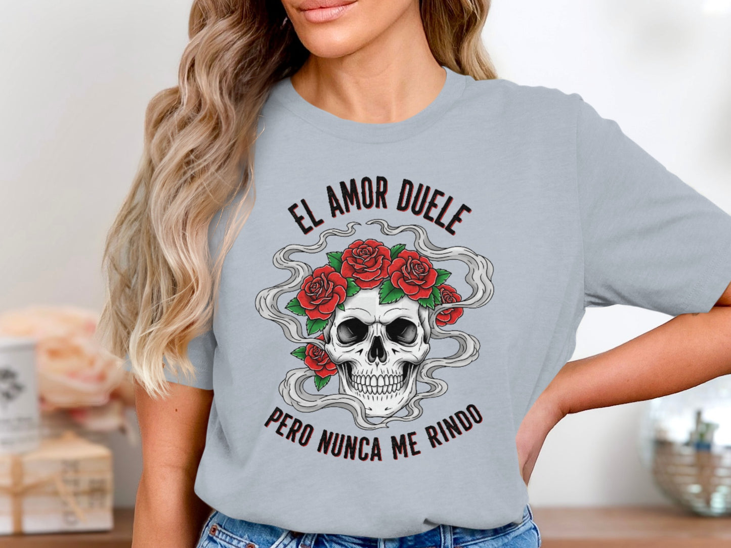 El Amor Duele Skull Graphic Teeshirt product