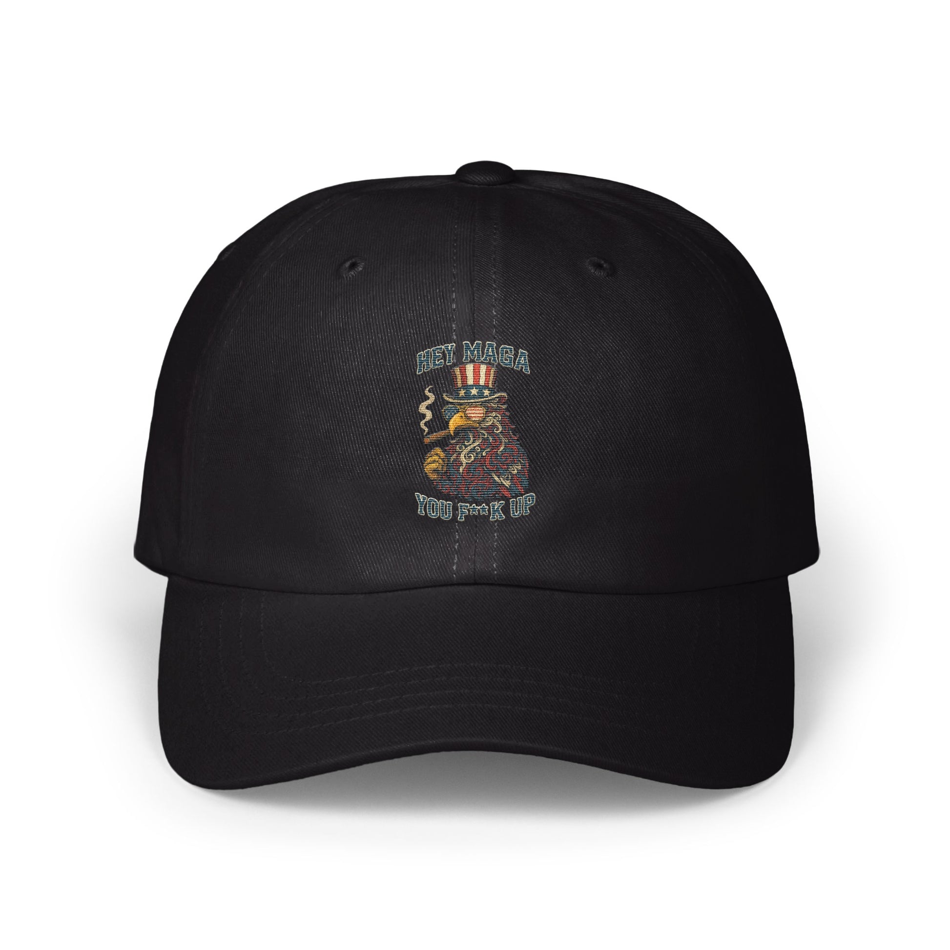 Embroidered Hey Maga You F'd It Up Dad Hat product type