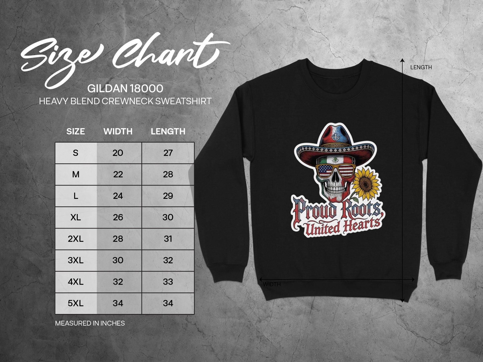 Proud Roots United Hearts Skull Sweatshirt product