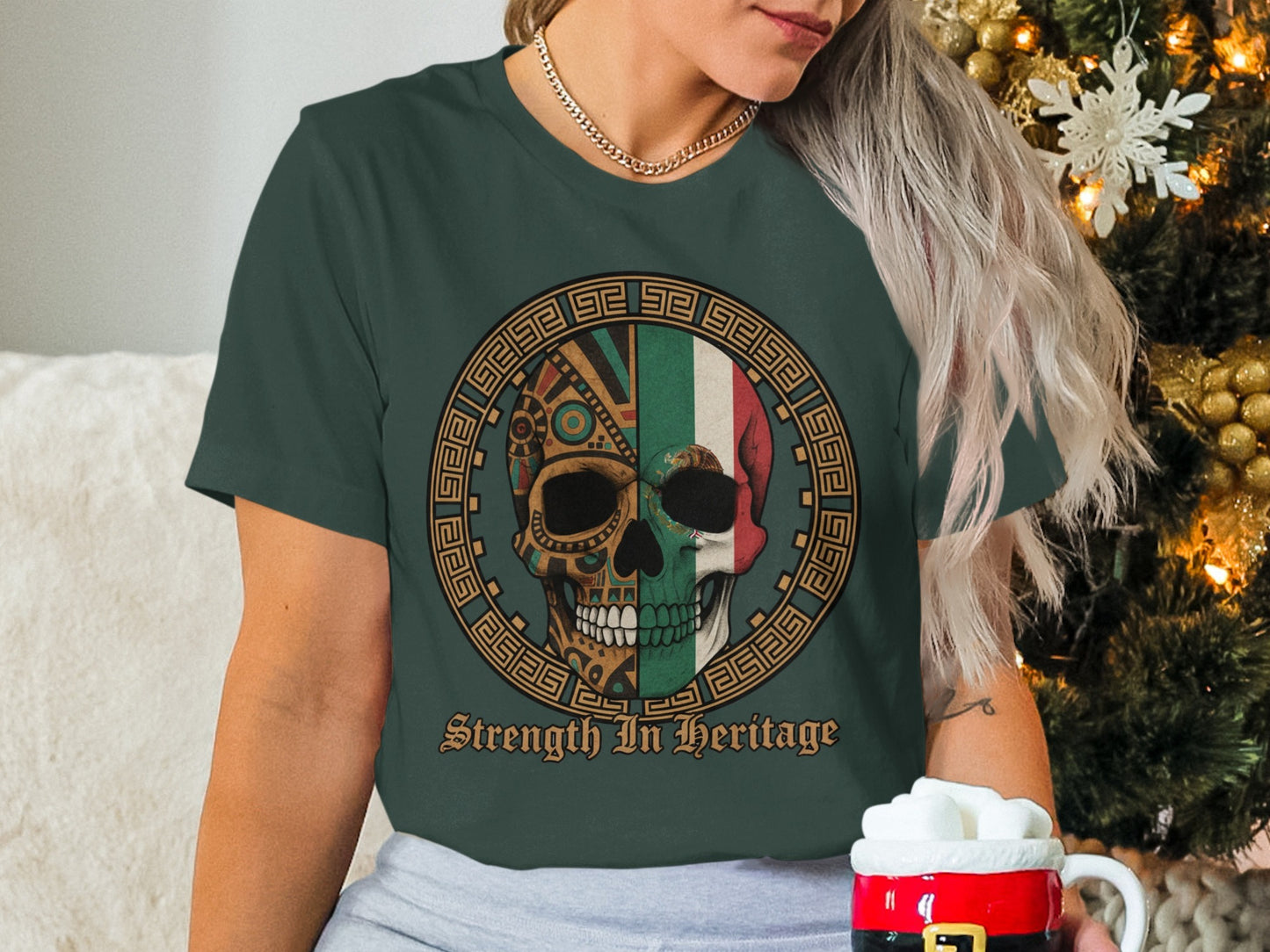 Strength In Heritage Skull Graphic T-shirt