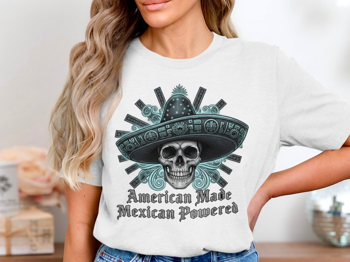 American Made Mexican Powered Graphic T-Shirt