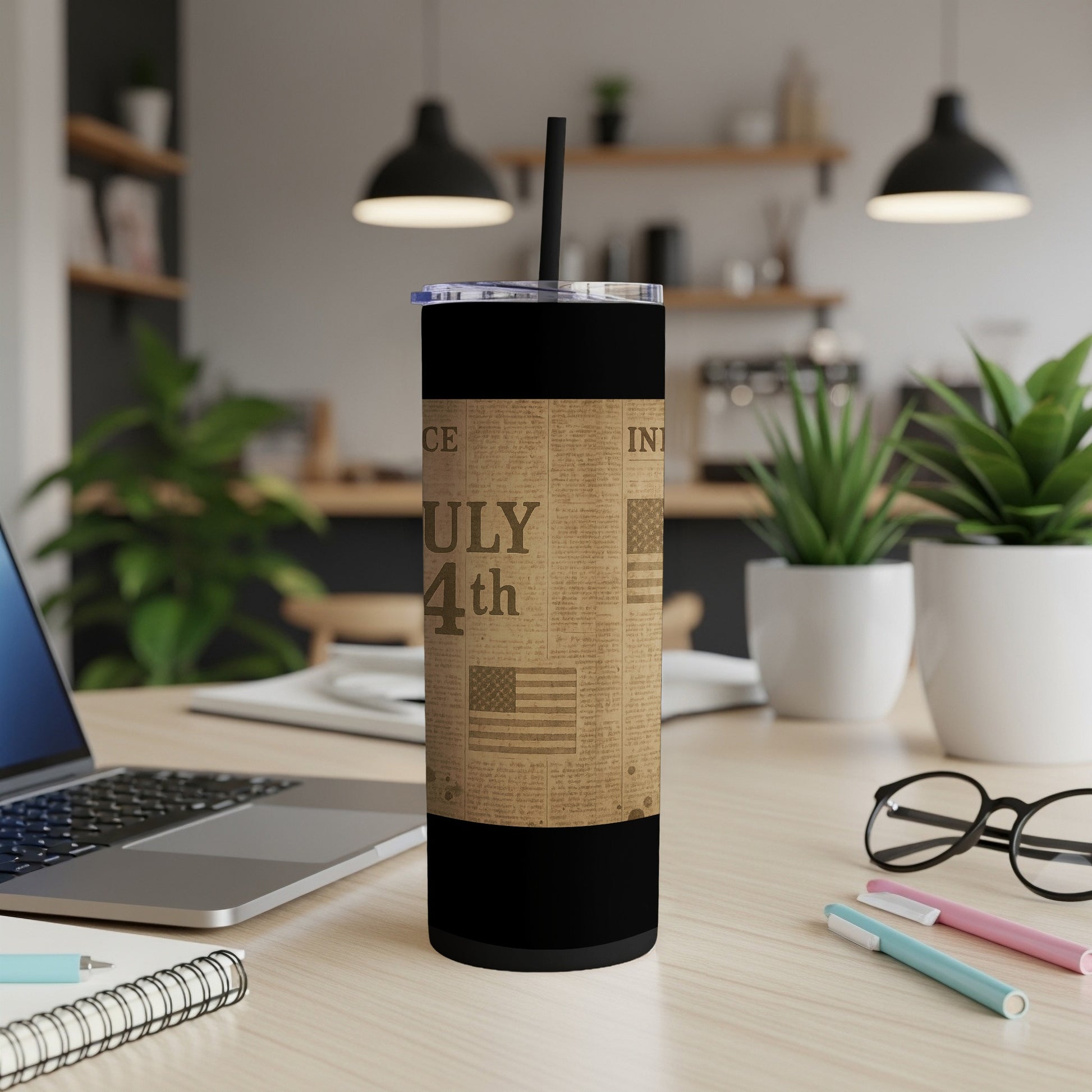 Vintage July 4th Design Stainless Steel Tumbler product type