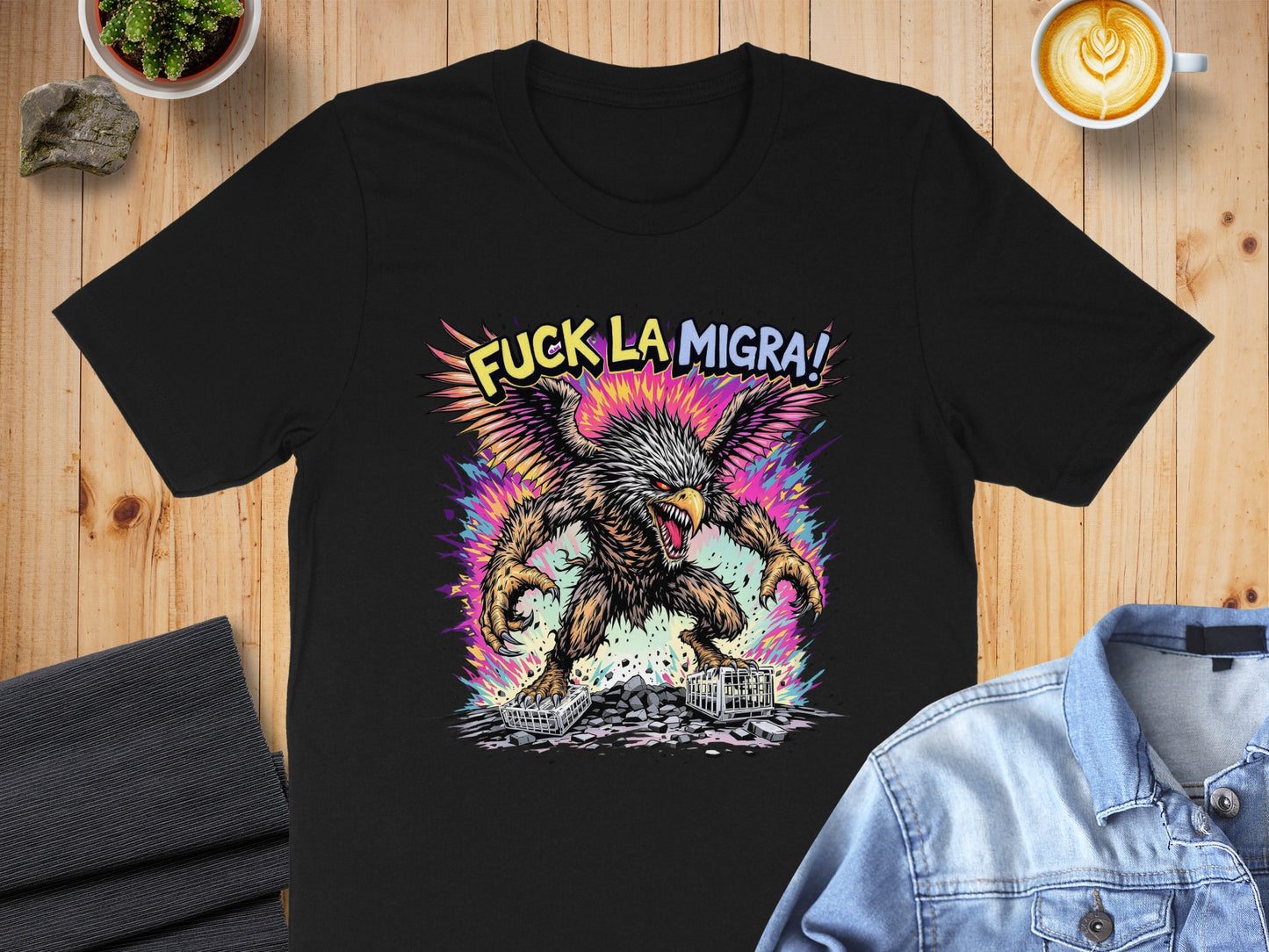 Vibrant Winged Animal Graphic Statement T-Shirt product