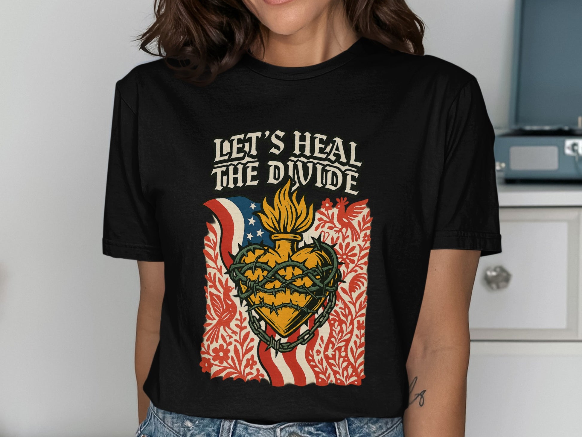 Let's Heal the Divide Graphic Tee Shirt product type