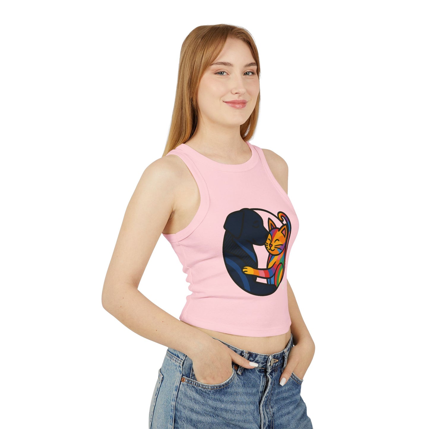 Pride tank top Colorful Pet Love Tank Top, Cute Pet Lovers Shirt, Animal Lover Gift, LGBTQ+ Pride Wear, Summer Casual Top