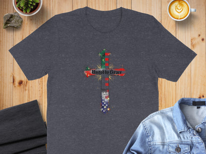 United by Grace Cross Design on T-Shirt product