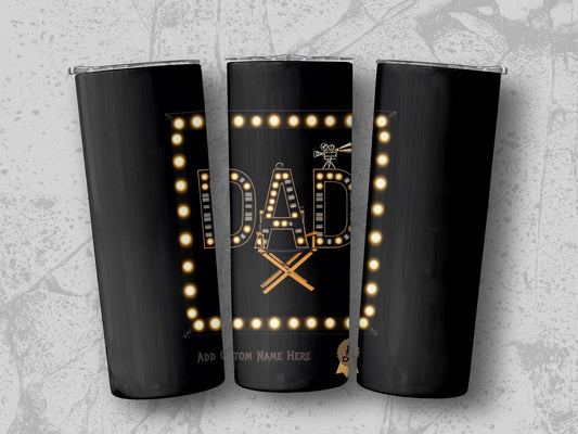 DAD Light Up Sign Tumbler With Custom Name Slot product type