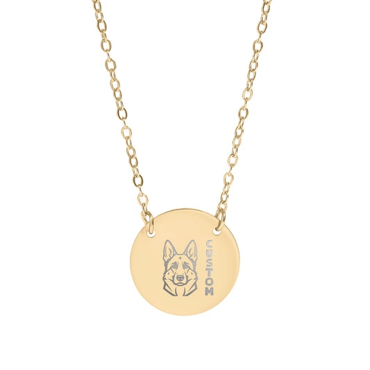Custom German Shepherd Dog Personalized Necklace Design