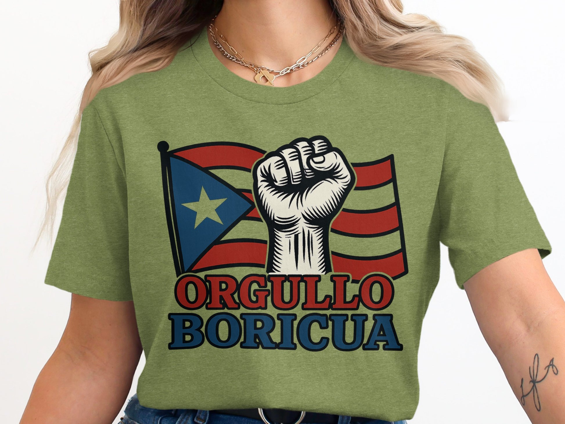 Orgullo Boricua Graphic Tee Patriotic Clothing product