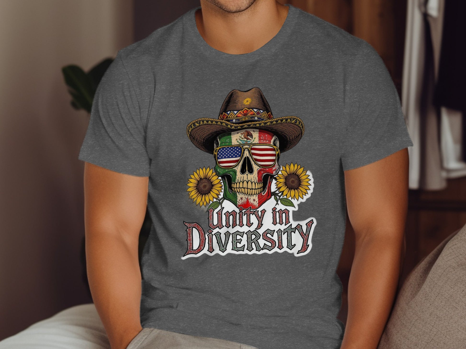 Unity in Diversity Skull Graphic T-shirt product type