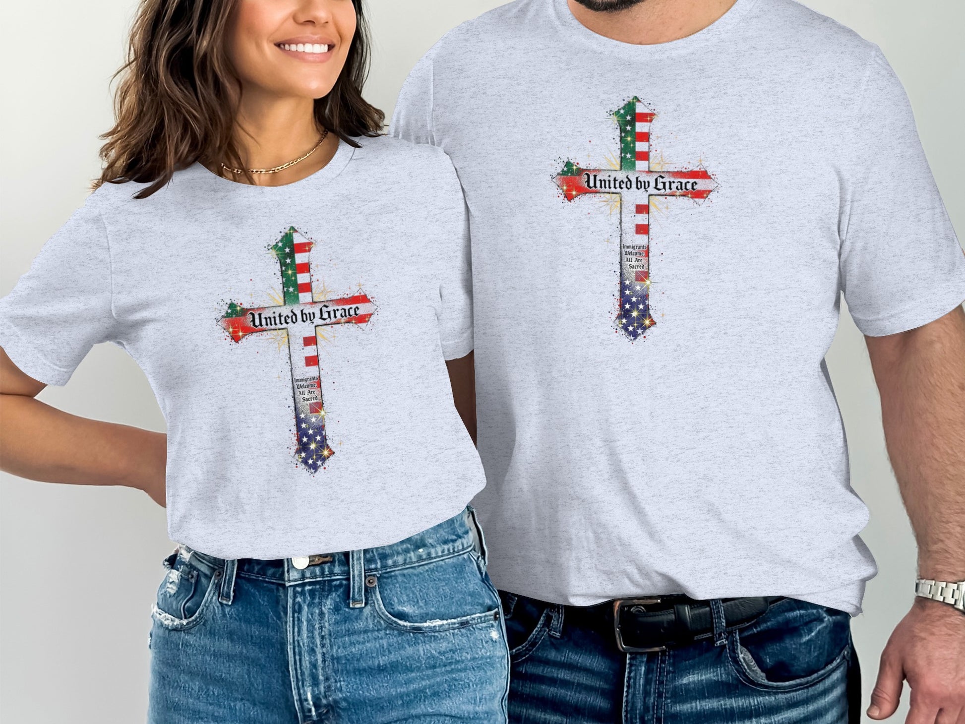 United by Grace Cross Graphic Printed Shirt product