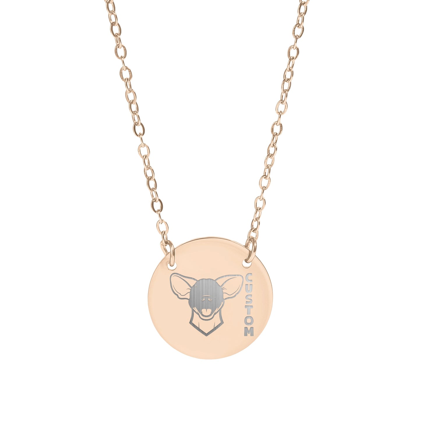 Dog Face Custom Personalized Necklace Gift Idea