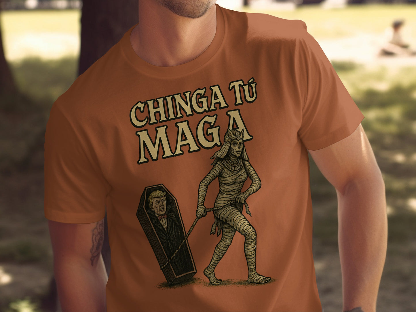 Chinga Tu Maga Graphic Novelty Fashion Product