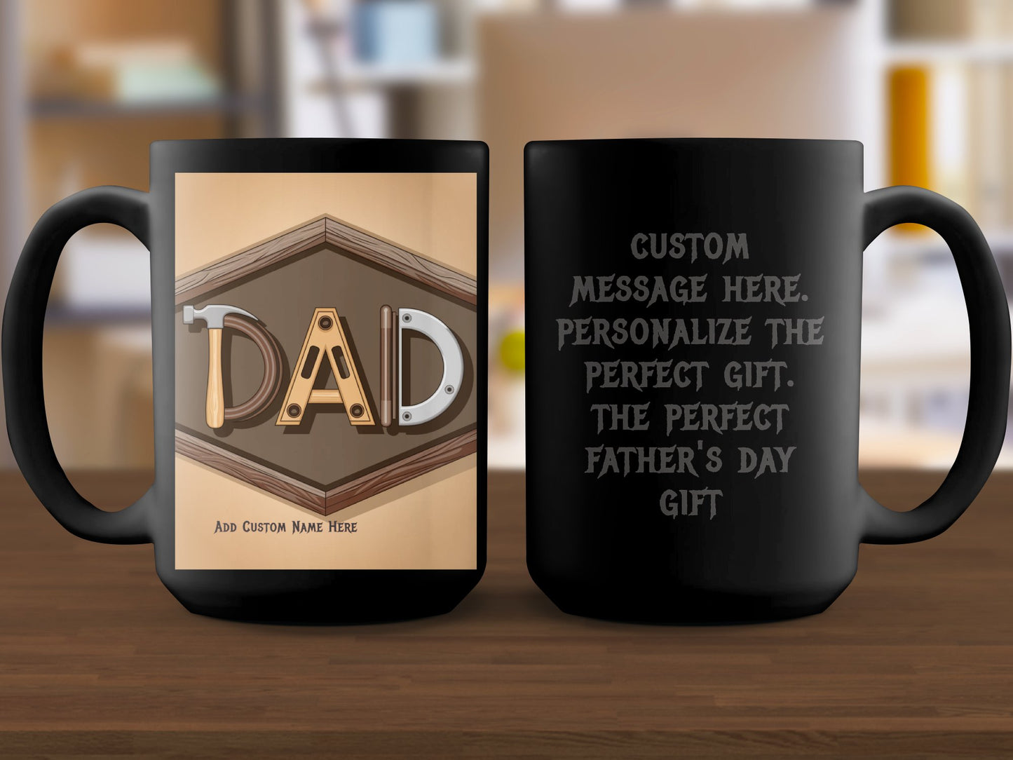 Personalized Dad Message Father's Day Gift Mug Product