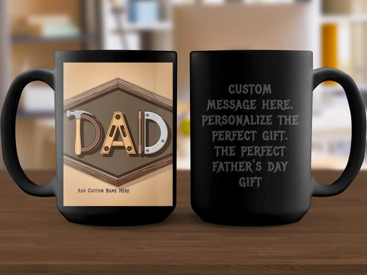 Personalized Dad Message Father's Day Gift Mug Product