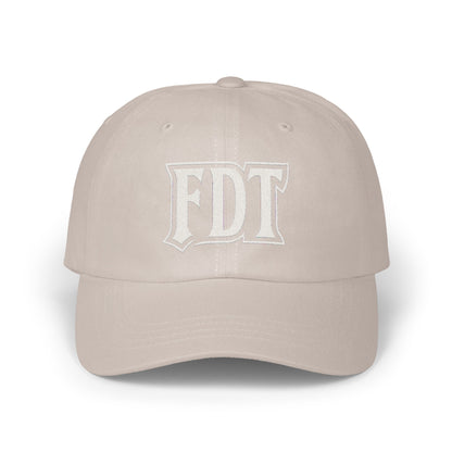 FDT Embroidered Lettering on Beige Cap product