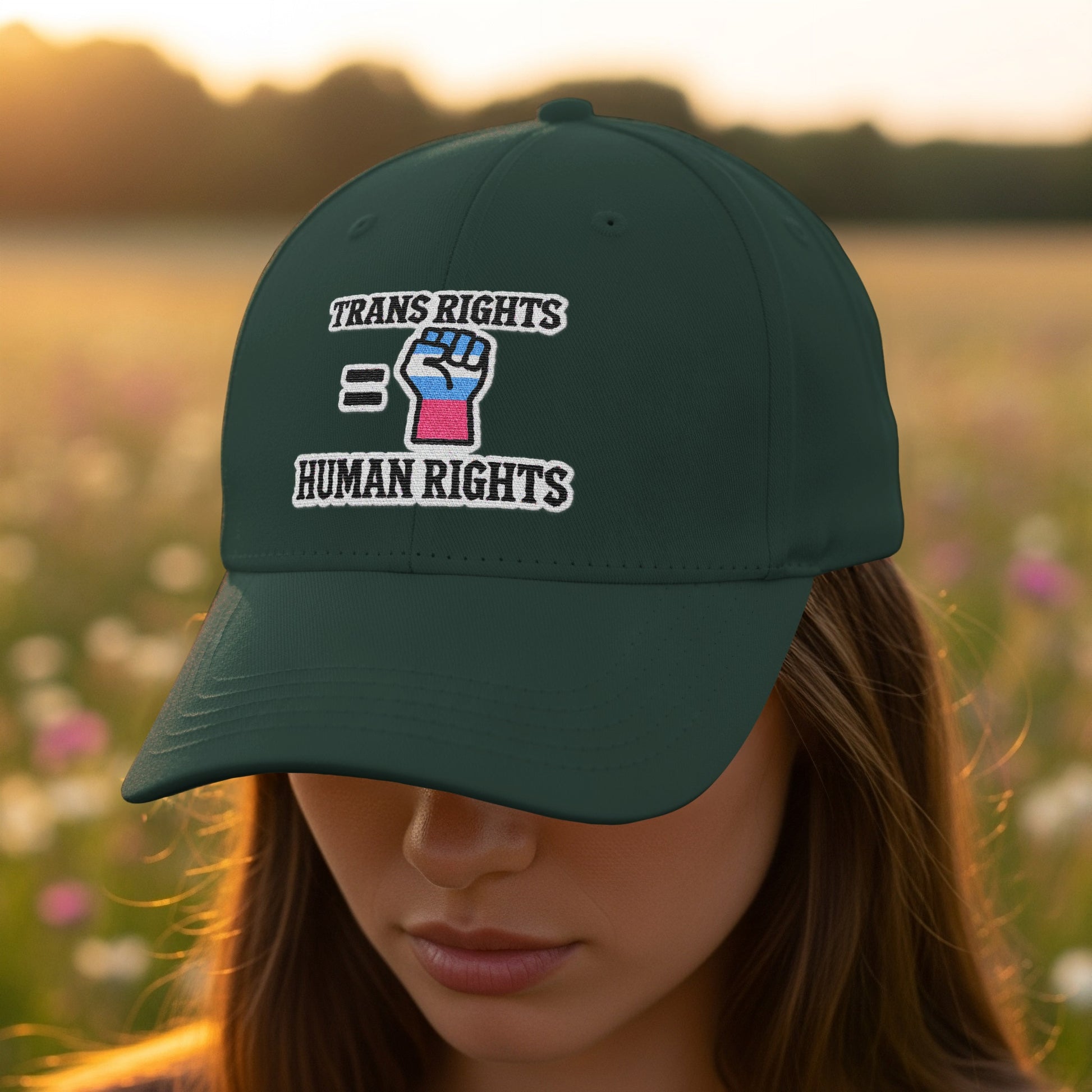 Trans Rights Human Rights Statement Cap product