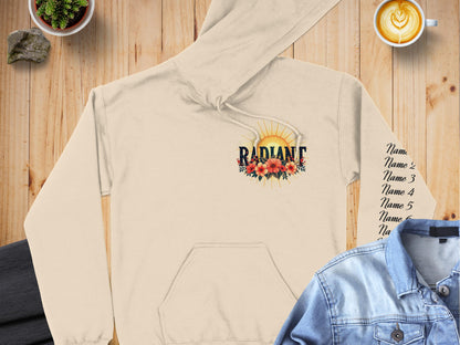Radiant Sunflower Hoodie Warm and Cozy Clothing product type