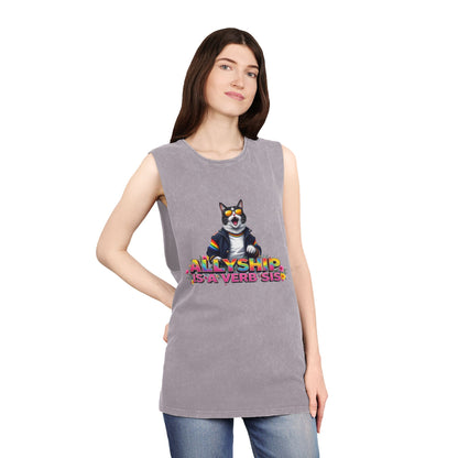 Unisex Stonewash Tank Top