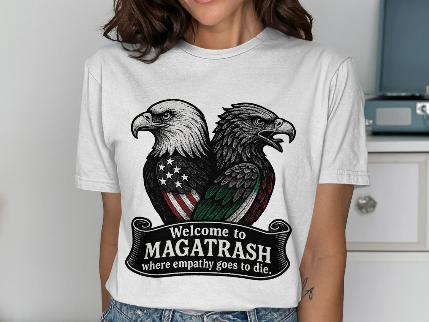 Welcome to Magatrash Eagles Printed T-shirt product