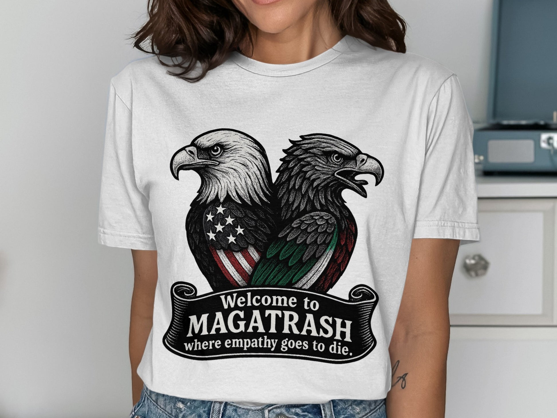 Welcome to Magatrash Eagles Printed T-shirt product