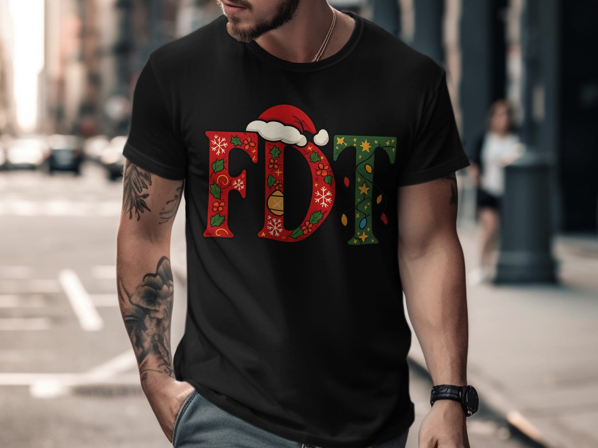 FDT Christmas T-Shirt with Festive Design