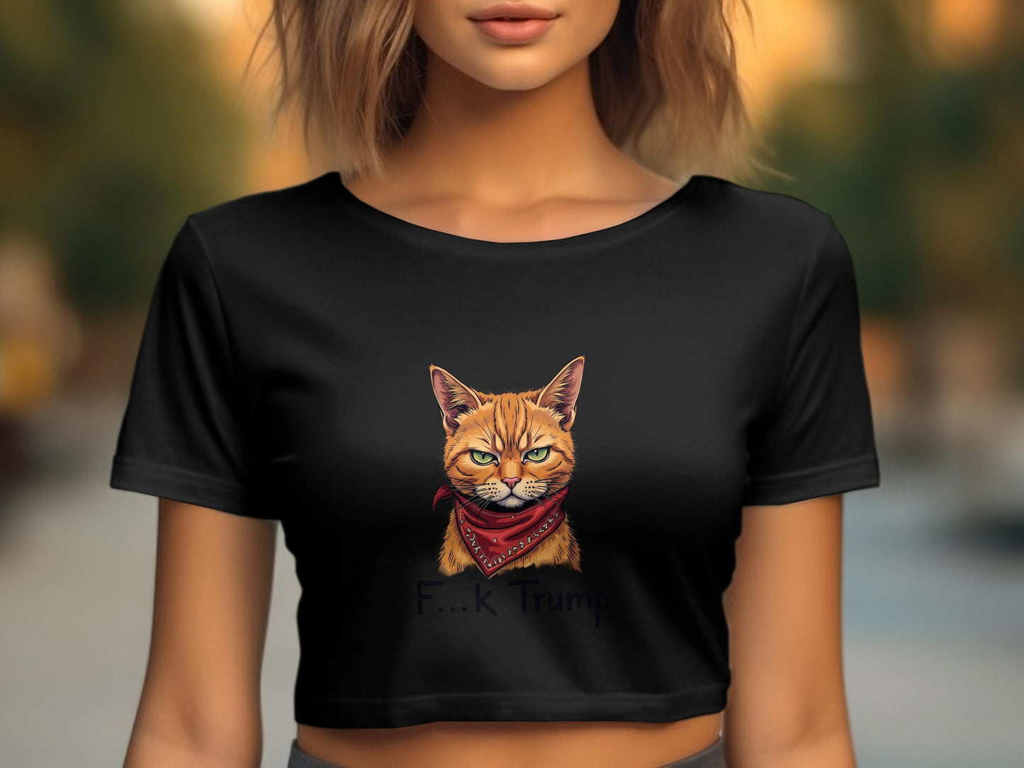 Cat with Bandana Graphic Tee Shirt product type