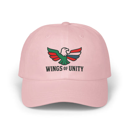 Wings of Unity Pink Adjustable Classic Cap product type